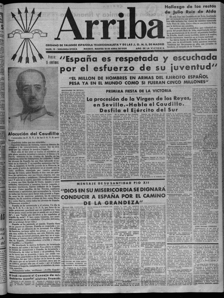 Miniatura de Arriba del 18 de abril de 1939