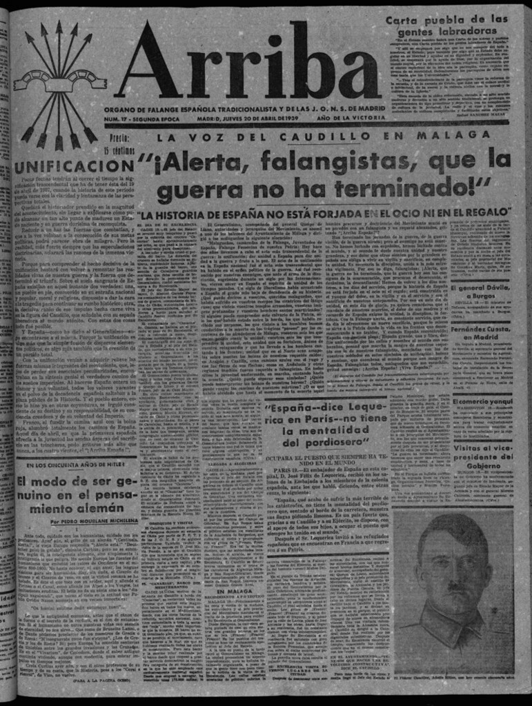 Miniatura de Arriba del 20 de abril de 1939