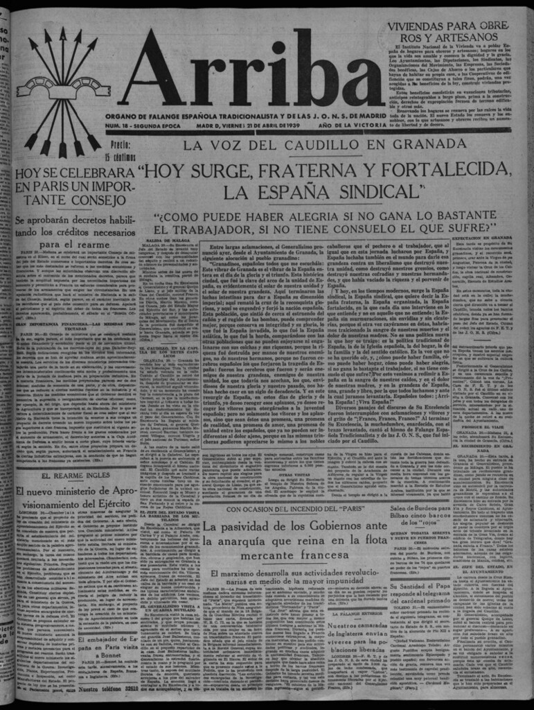 Miniatura de Arriba del 21 de abril de 1939