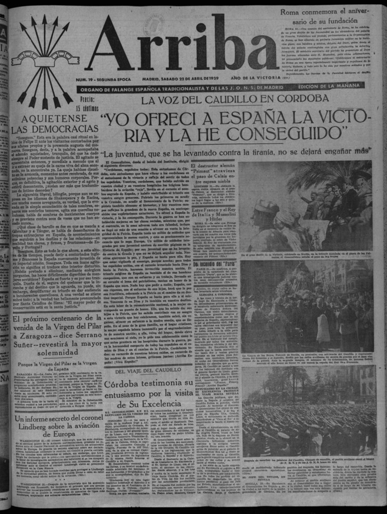 Miniatura de Arriba del 22 de abril de 1939
