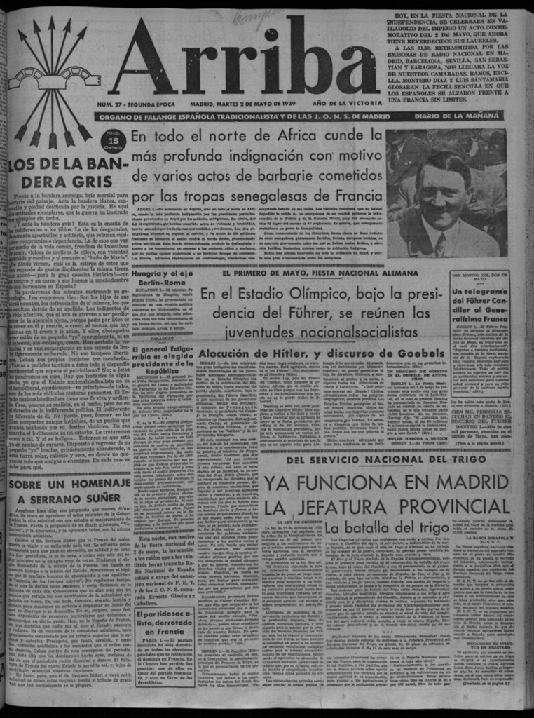 Miniatura de Arriba del 2 de mayo de 1939