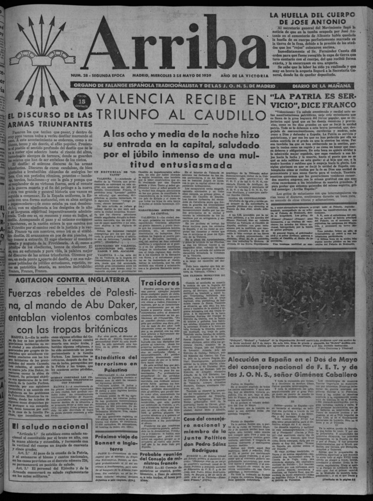 Miniatura de Arriba del 3 de mayo de 1939