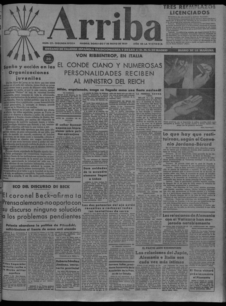 Miniatura de Arriba del 7 de mayo de 1939