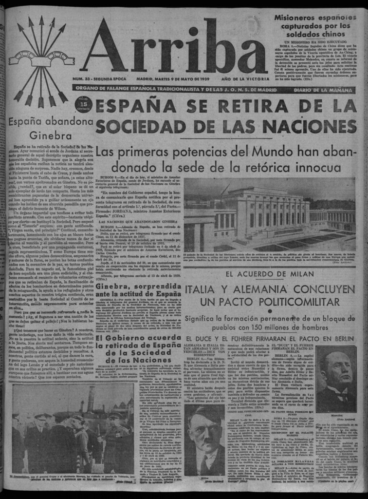 Miniatura de Arriba del 9 de mayo de 1939