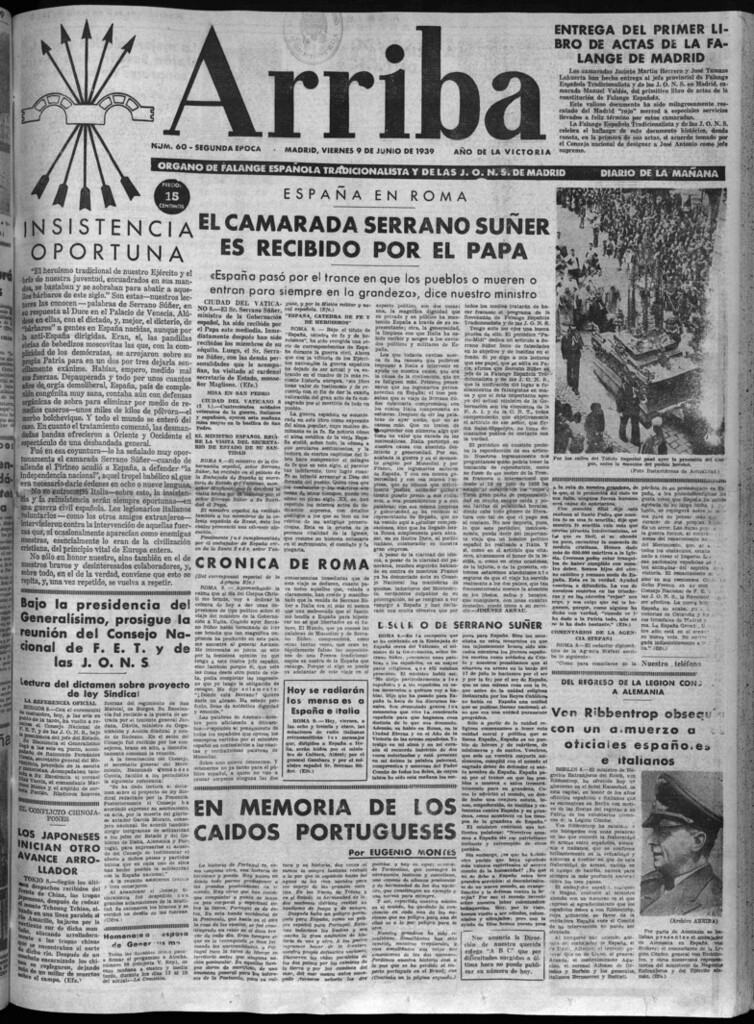 Miniatura de Arriba del 9 de junio de 1939
