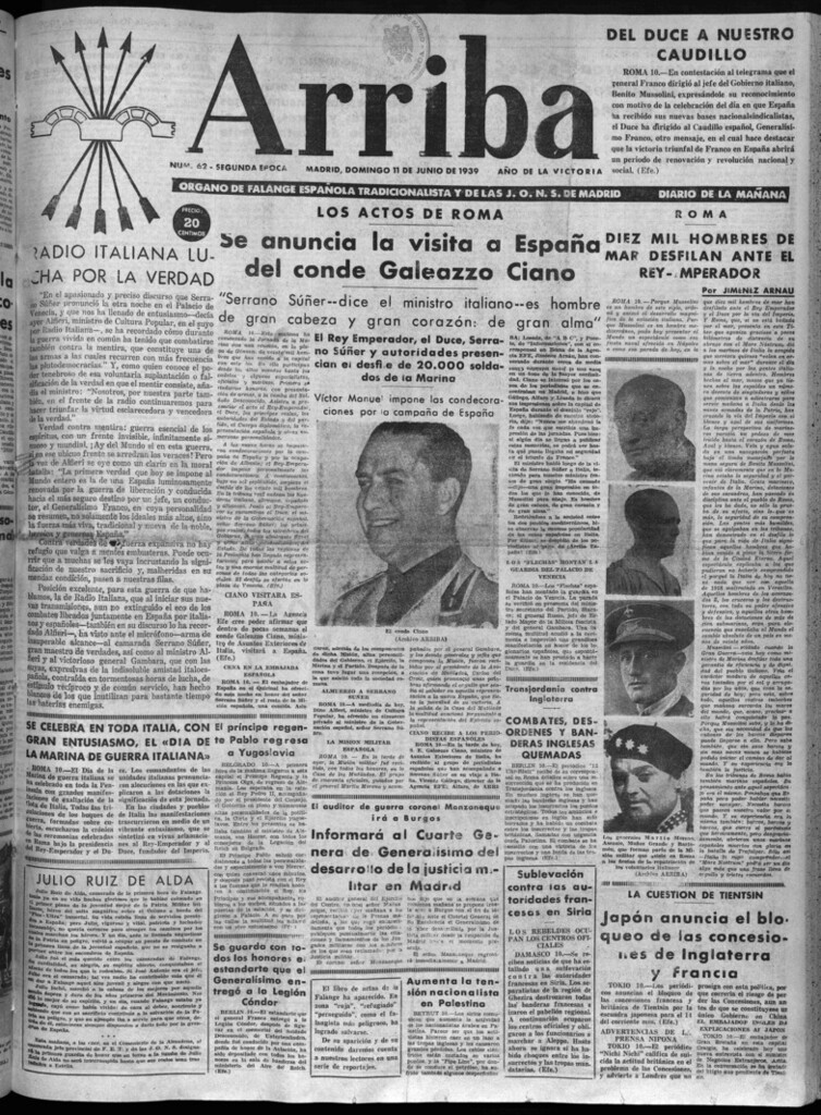 Miniatura de Arriba del 11 de junio de 1939