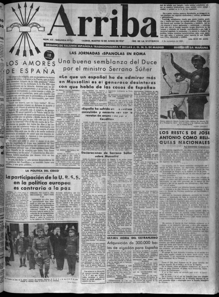 Miniatura de Arriba del 13 de junio de 1939
