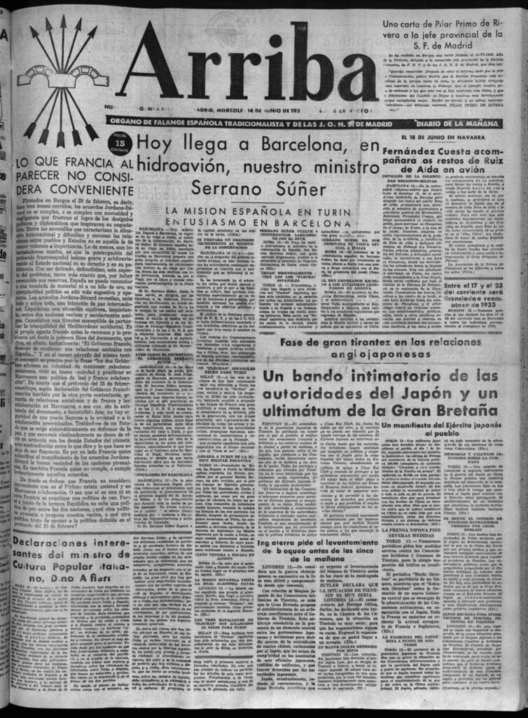 Miniatura de Arriba del 14 de junio de 1939