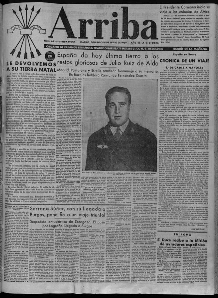 Miniatura de Arriba del 18 de junio de 1939