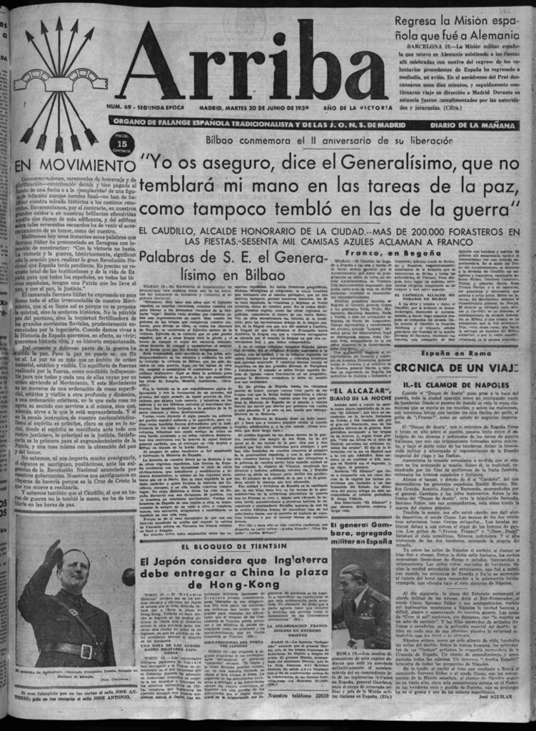 Miniatura de Arriba del 20 de junio de 1939