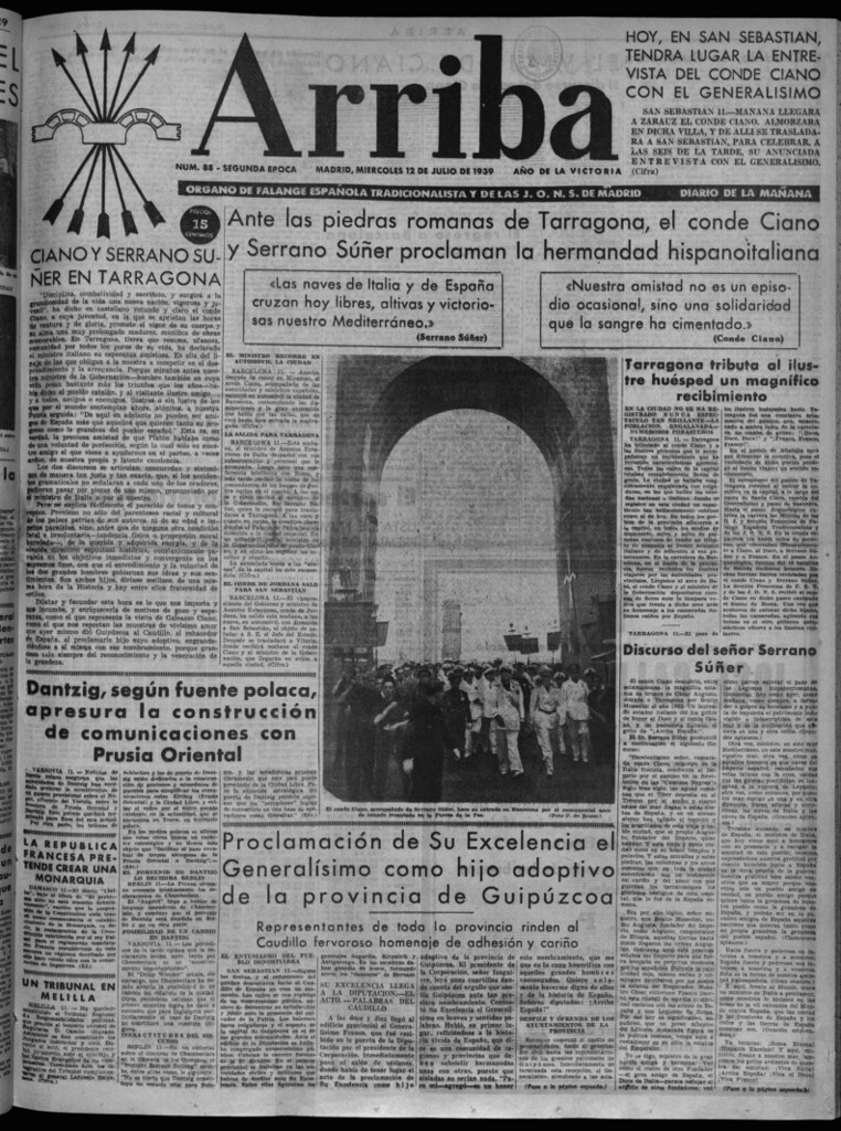 Miniatura de Arriba del 12 de julio de 1939