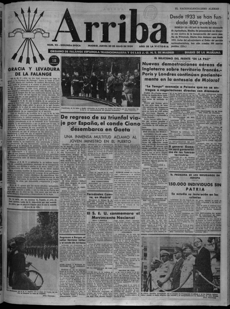 Miniatura de Arriba del 20 de julio de 1939