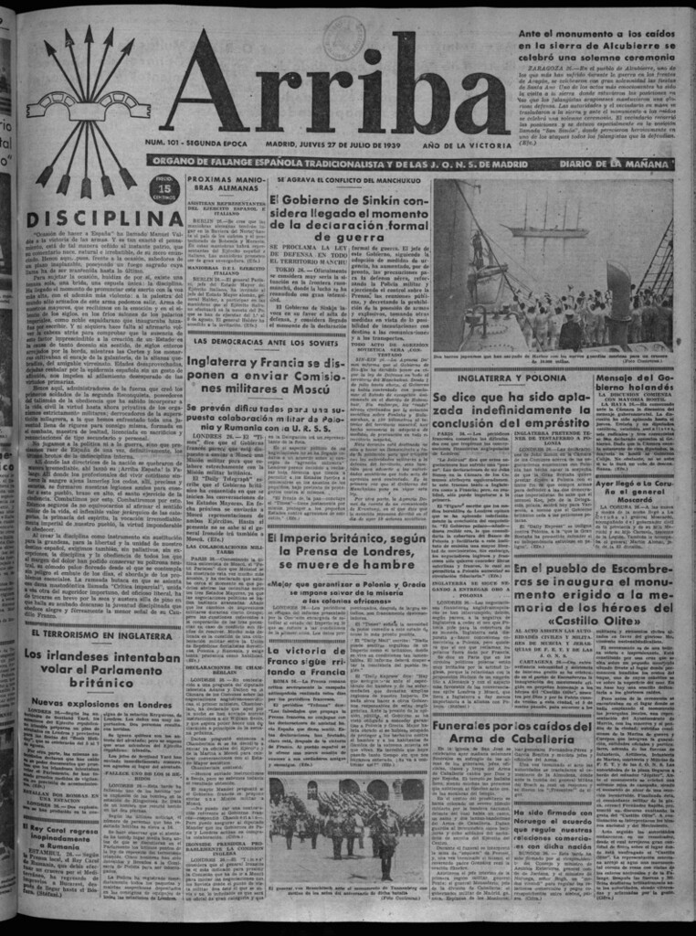 Miniatura de Arriba del 27 de julio de 1939