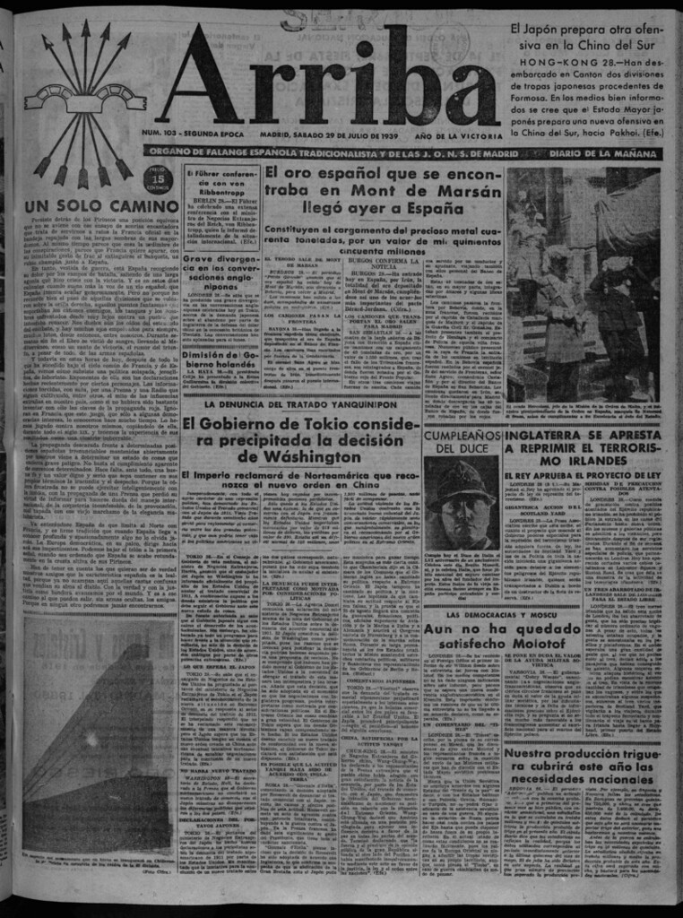 Miniatura de Arriba del 29 de julio de 1939