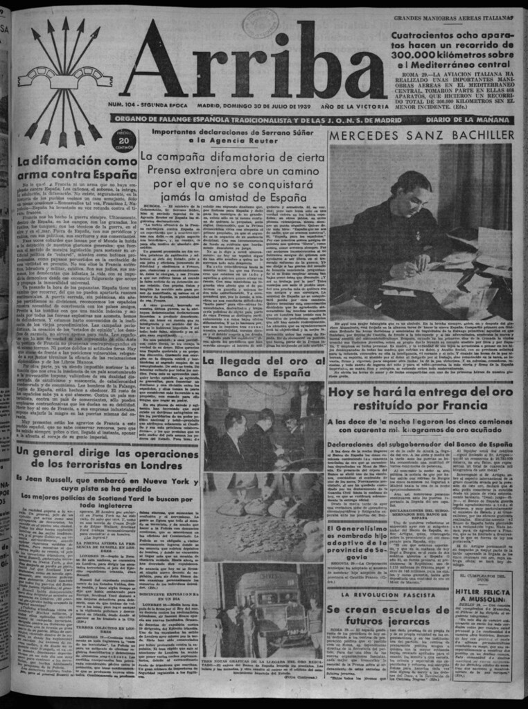 Miniatura de Arriba del 30 de julio de 1939