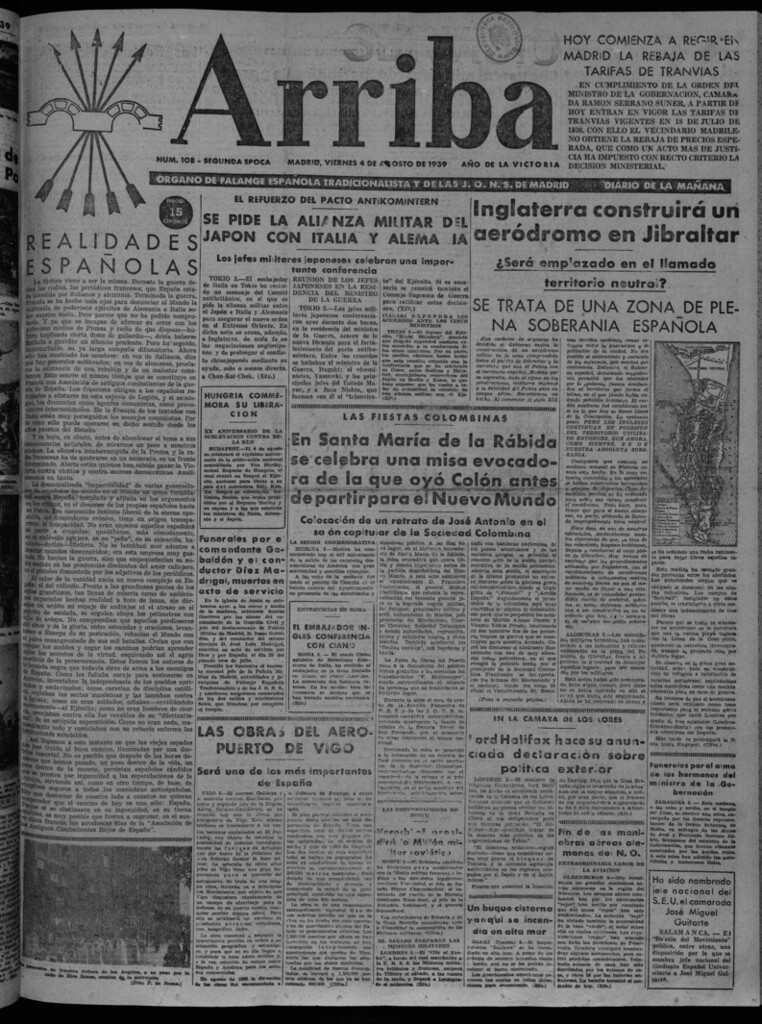 Miniatura de Arriba del 4 de agosto de 1939