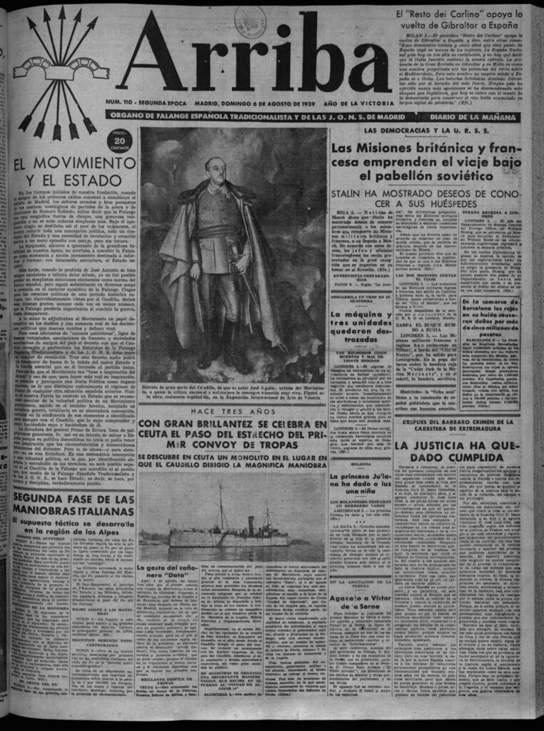 Miniatura de Arriba del 6 de agosto de 1939
