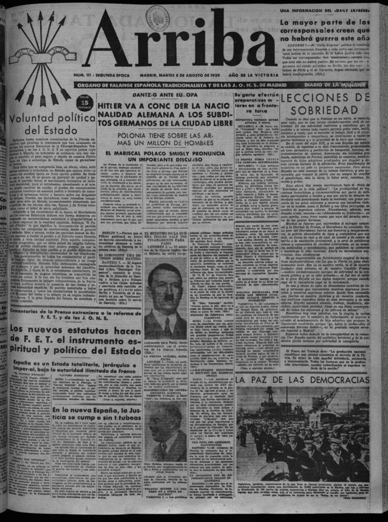 Miniatura de Arriba del 8 de agosto de 1939
