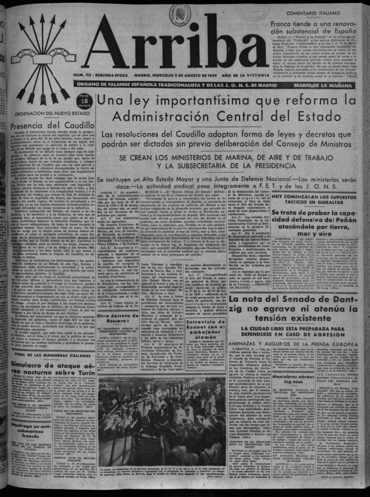 Miniatura de Arriba del 9 de agosto de 1939