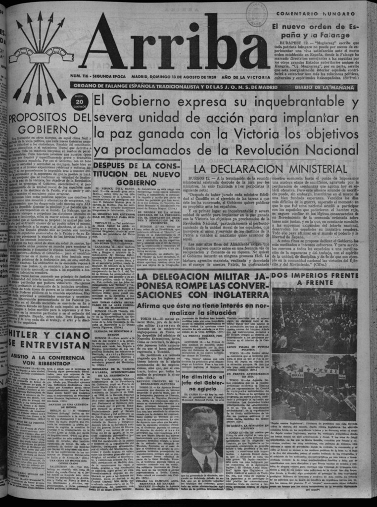 Miniatura de Arriba del 13 de agosto de 1939