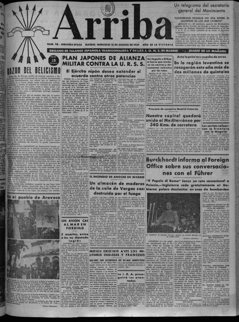 Miniatura de Arriba del 16 de agosto de 1939