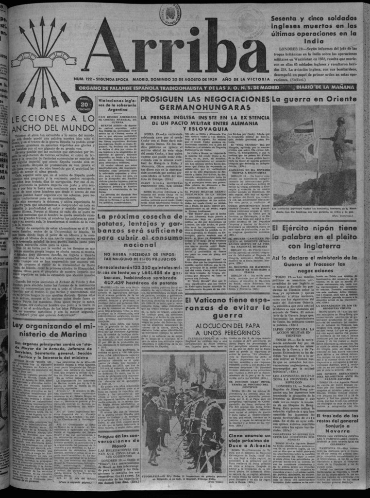 Miniatura de Arriba del 20 de agosto de 1939