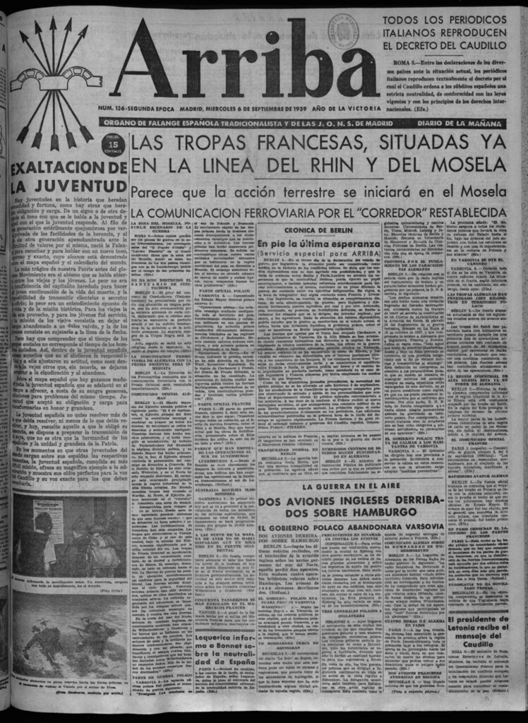 Miniatura de Arriba del 6 de septiembre de 1939
