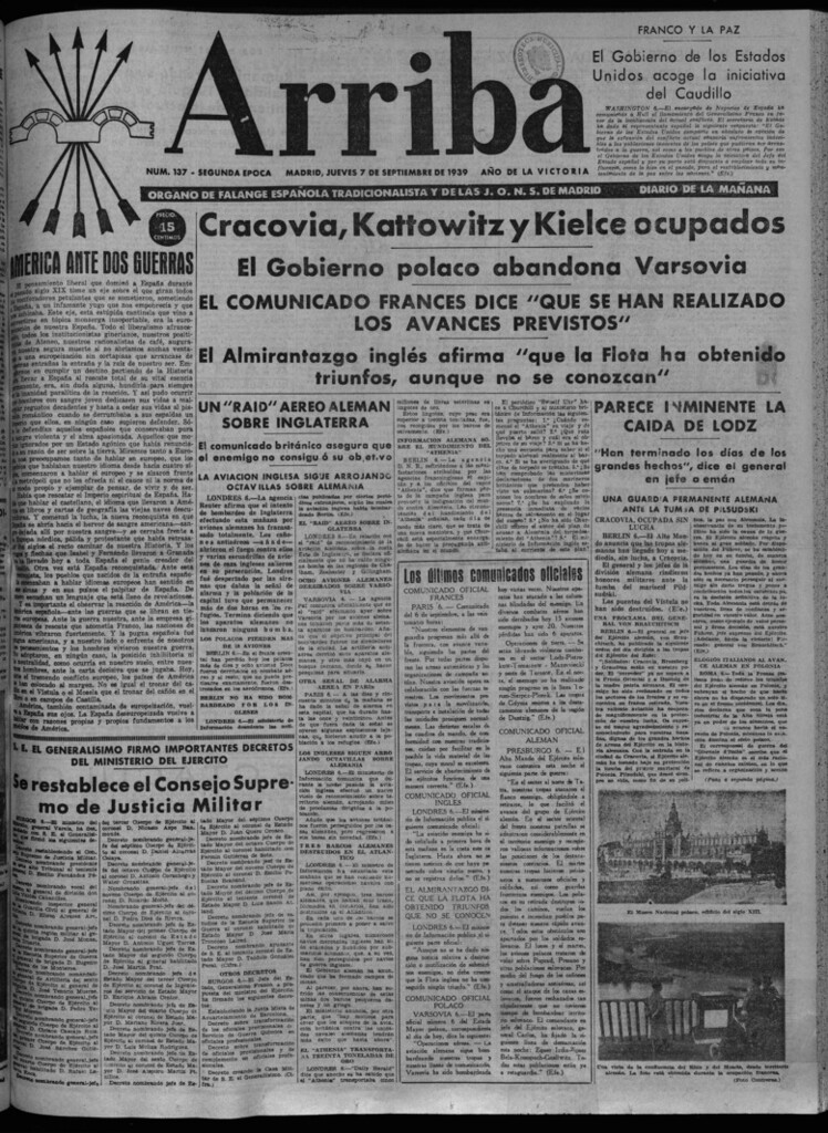 Miniatura de Arriba del 7 de septiembre de 1939