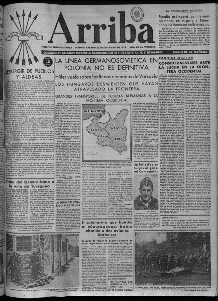 Miniatura de Arriba del 23 de septiembre de 1939