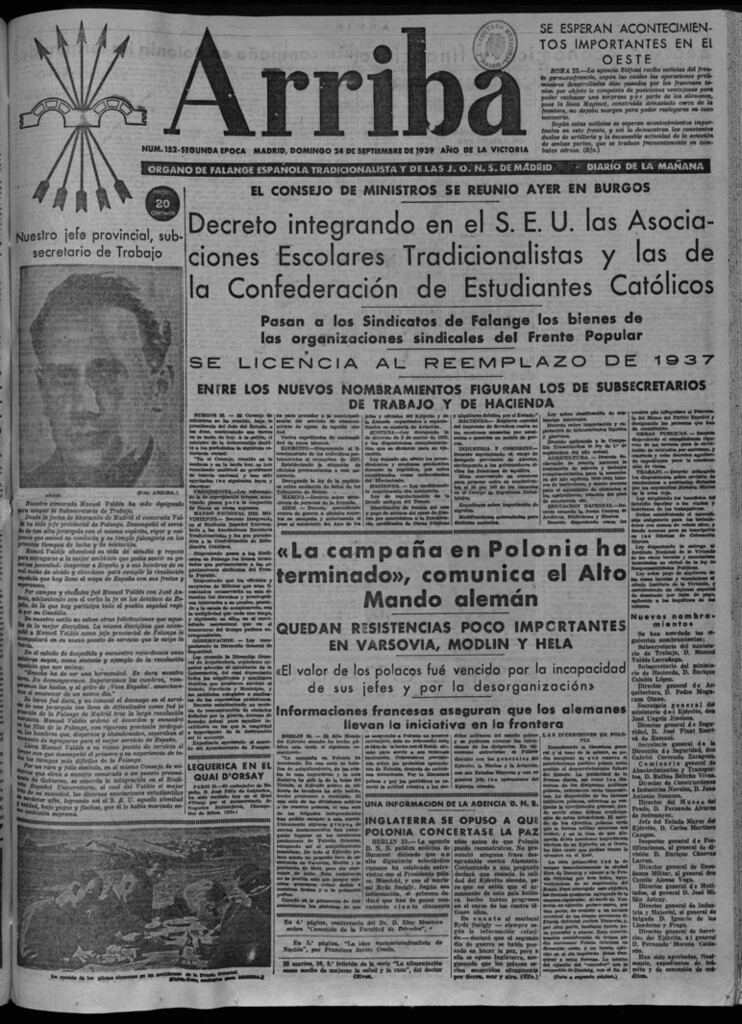 Miniatura de Arriba del 24 de septiembre de 1939