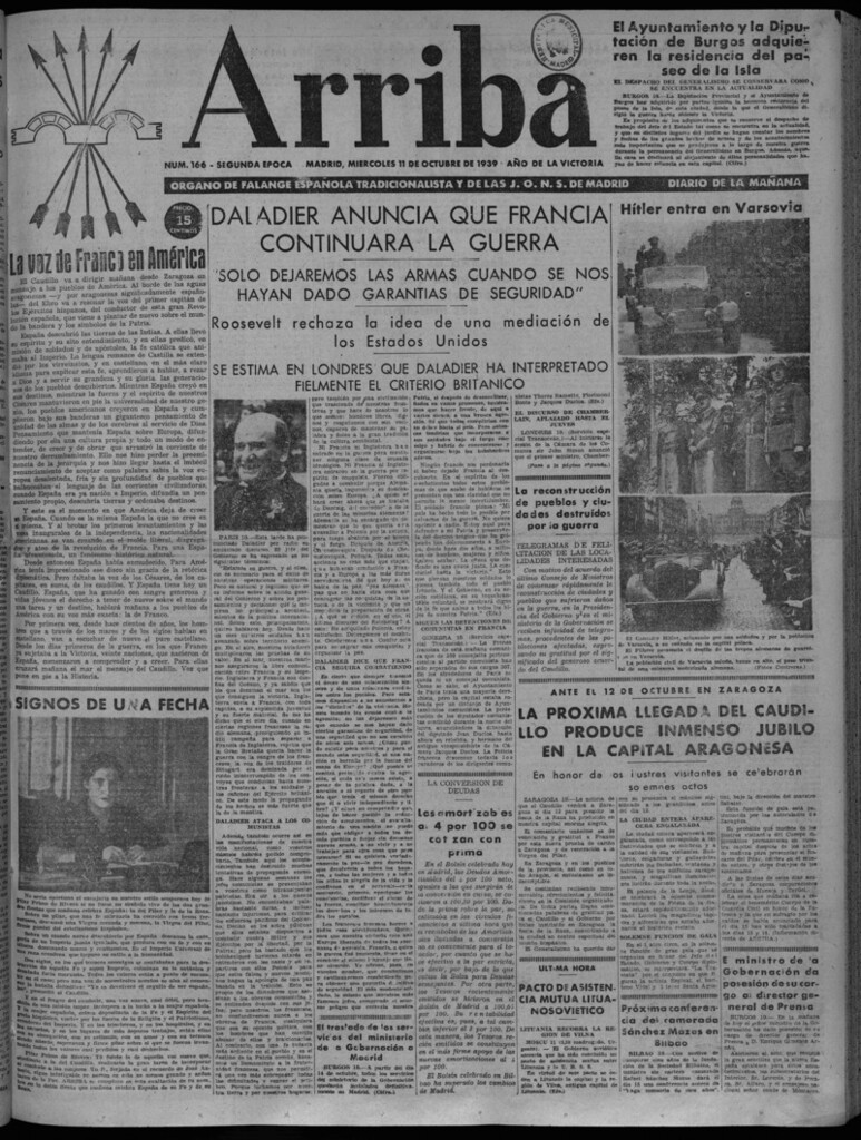 Miniatura de Arriba del 11 de octubre de 1939