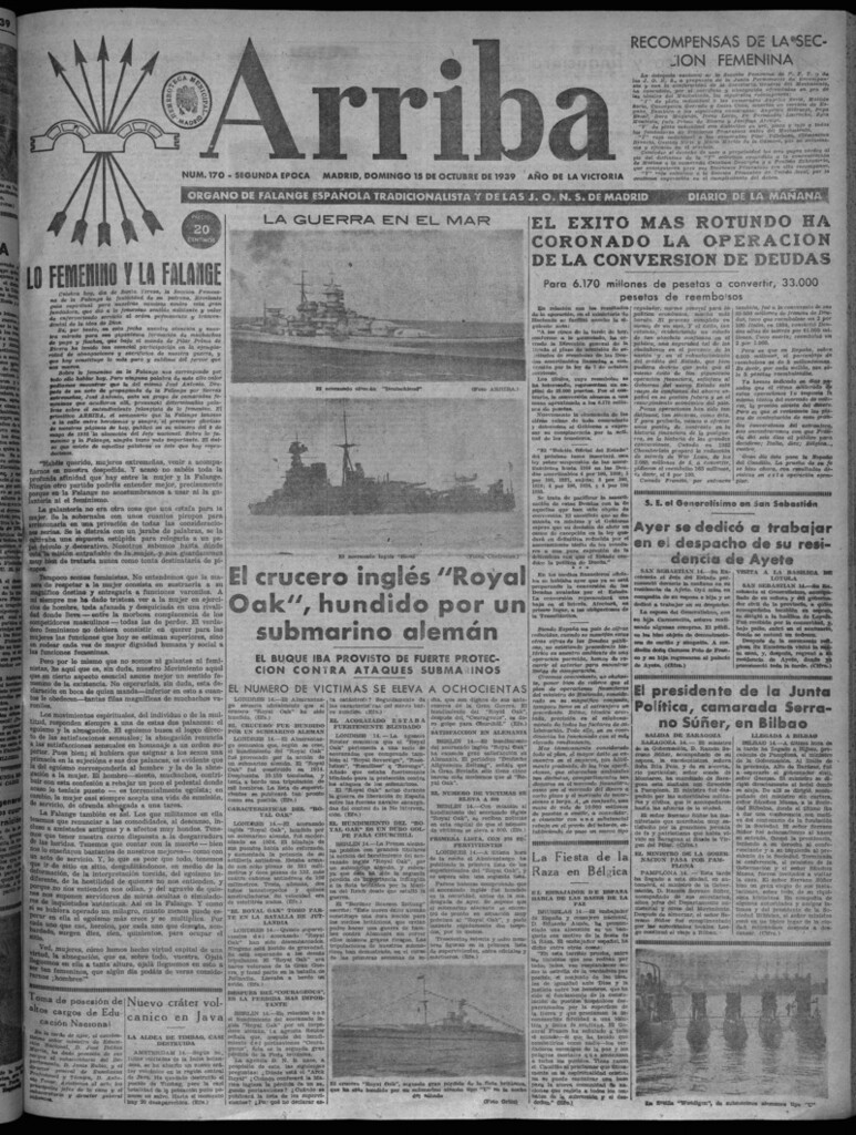 Miniatura de Arriba del 15 de octubre de 1939