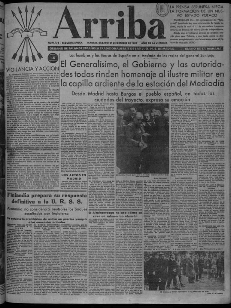 Miniatura de Arriba del 21 de octubre de 1939