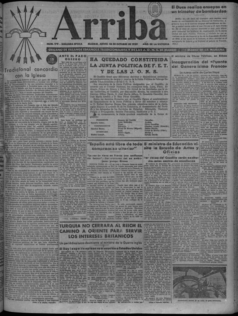 Miniatura de Arriba del 26 de octubre de 1939