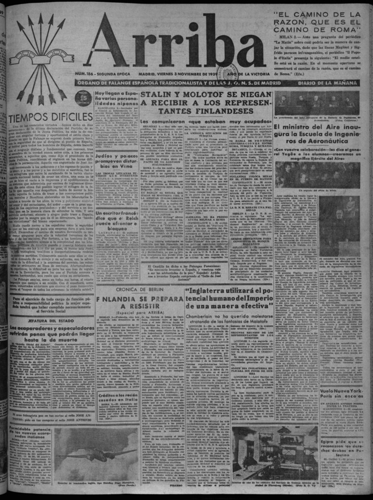 Miniatura de Arriba del 3 de noviembre de 1939
