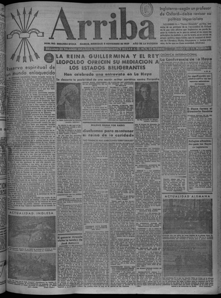 Miniatura de Arriba del 8 de noviembre de 1939