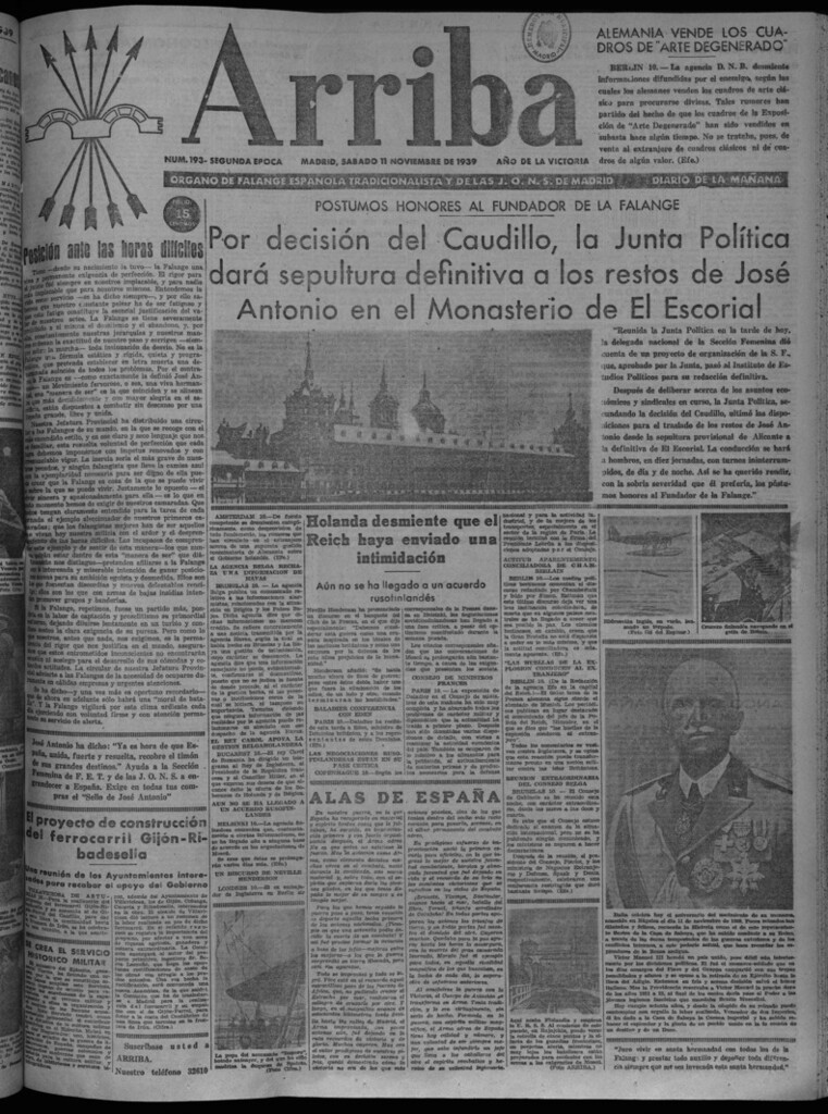 Miniatura de Arriba del 11 de noviembre de 1939