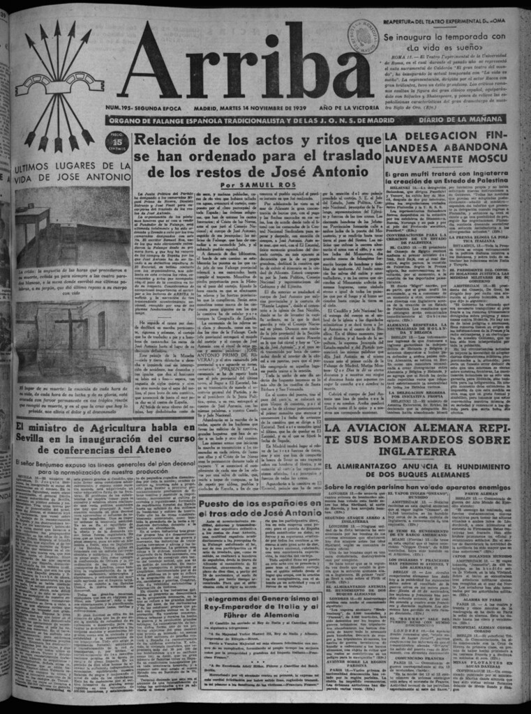 Miniatura de Arriba del 14 de noviembre de 1939