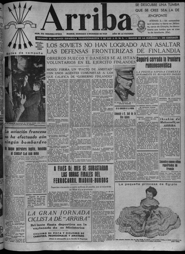 Miniatura de Arriba del 3 de diciembre de 1939