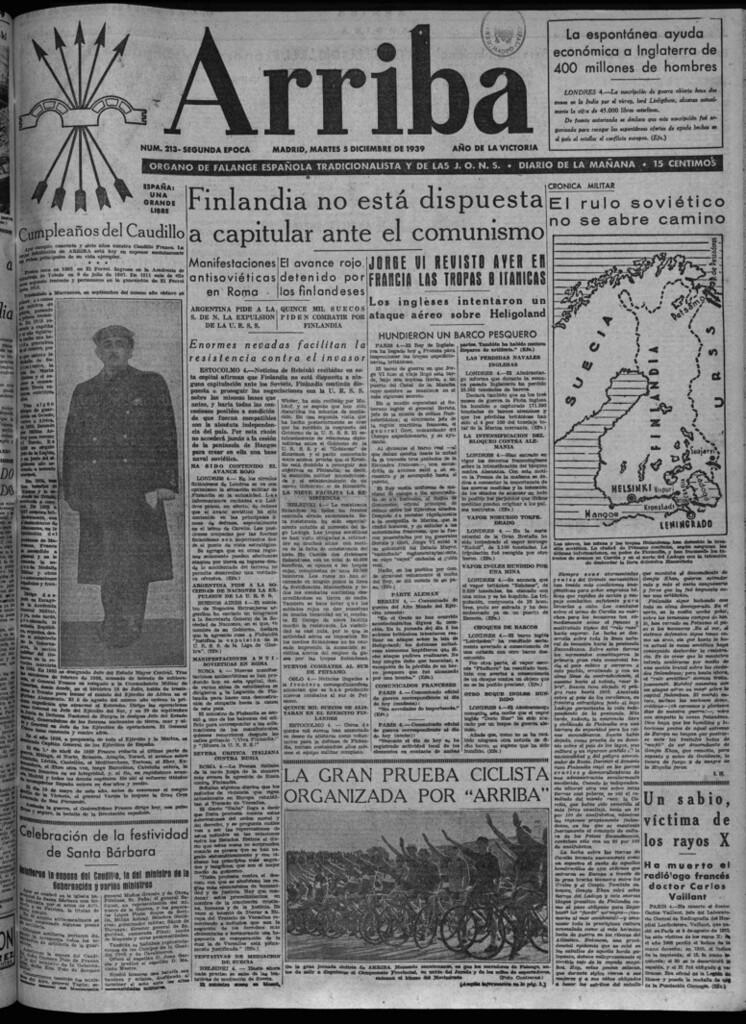 Miniatura de Arriba del 5 de diciembre de 1939