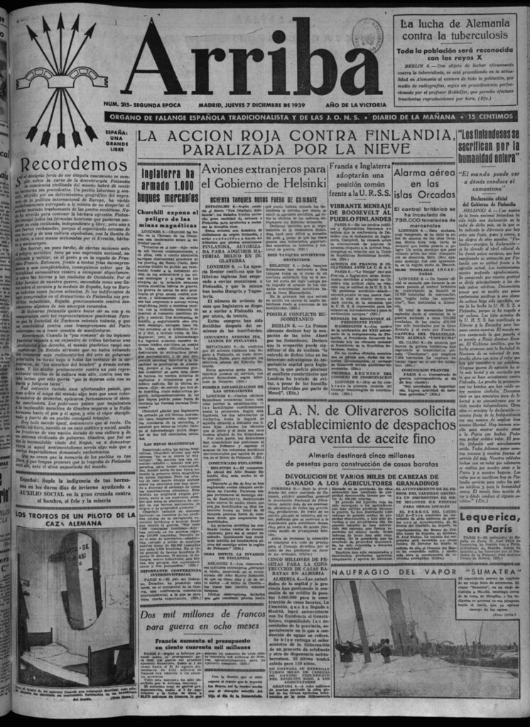 Miniatura de Arriba del 7 de diciembre de 1939