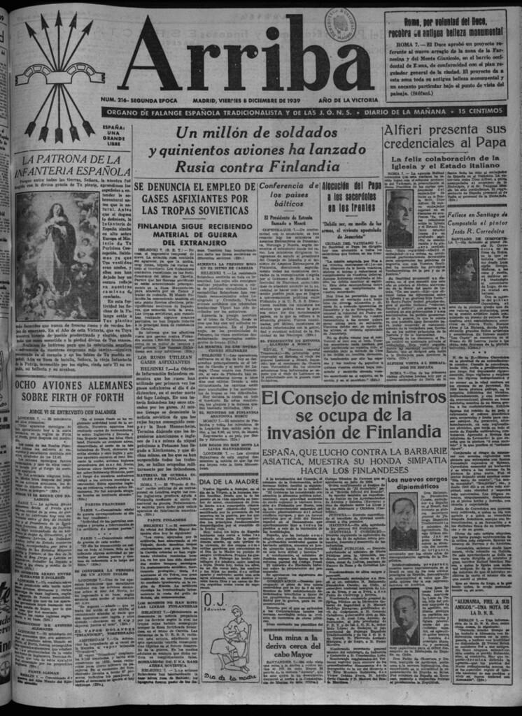 Miniatura de Arriba del 8 de diciembre de 1939