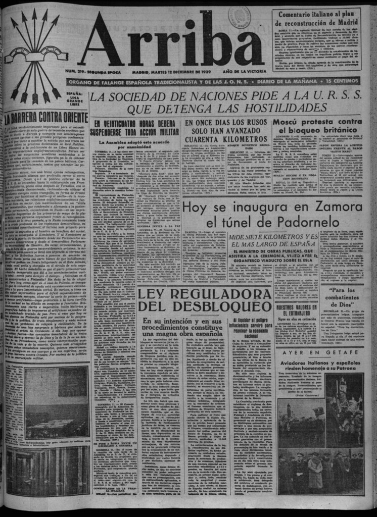 Miniatura de Arriba del 12 de diciembre de 1939