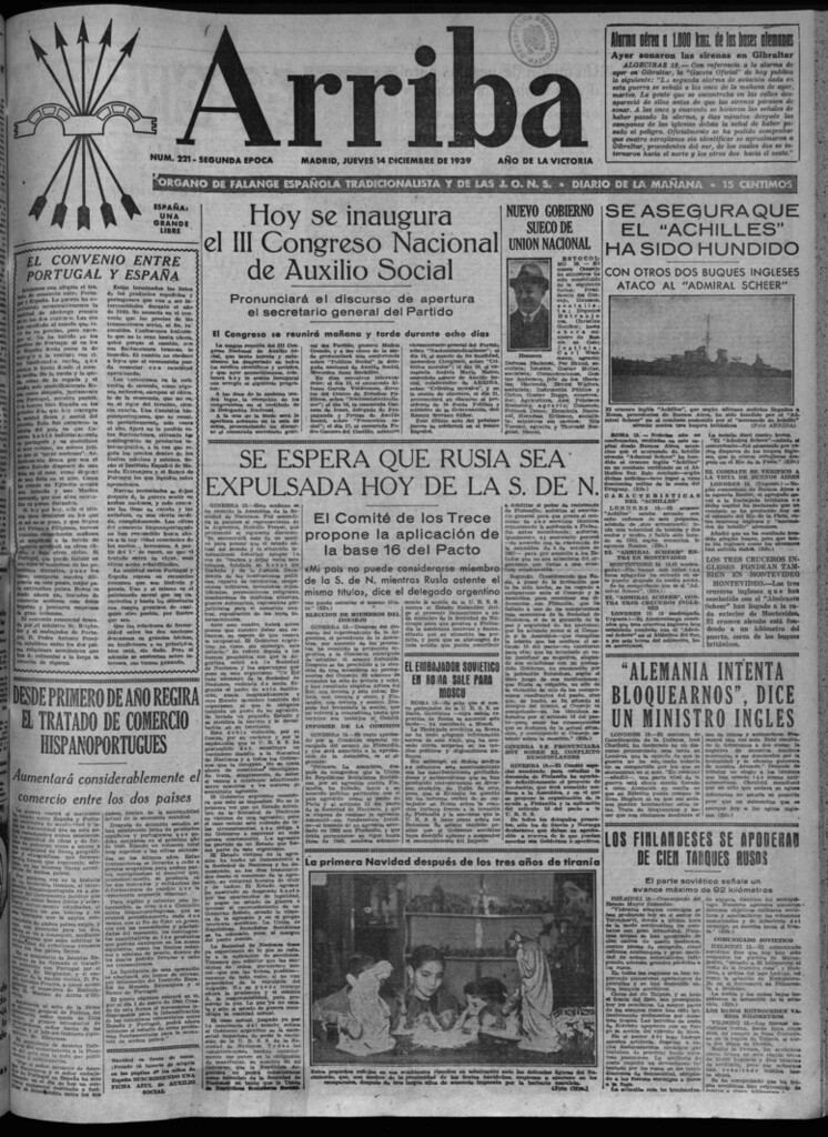 Miniatura de Arriba del 14 de diciembre de 1939