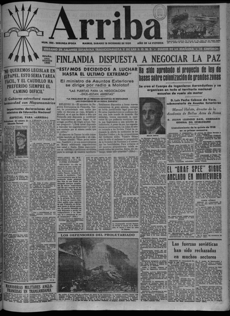 Miniatura de Arriba del 16 de diciembre de 1939