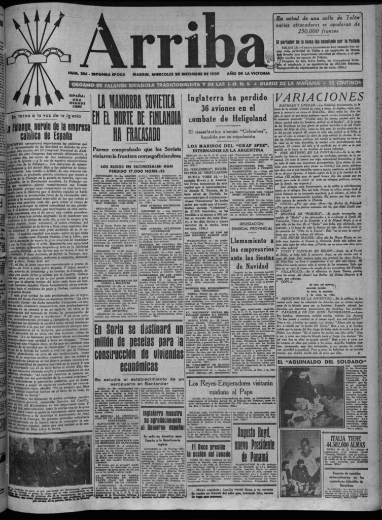 Miniatura de Arriba del 20 de diciembre de 1939