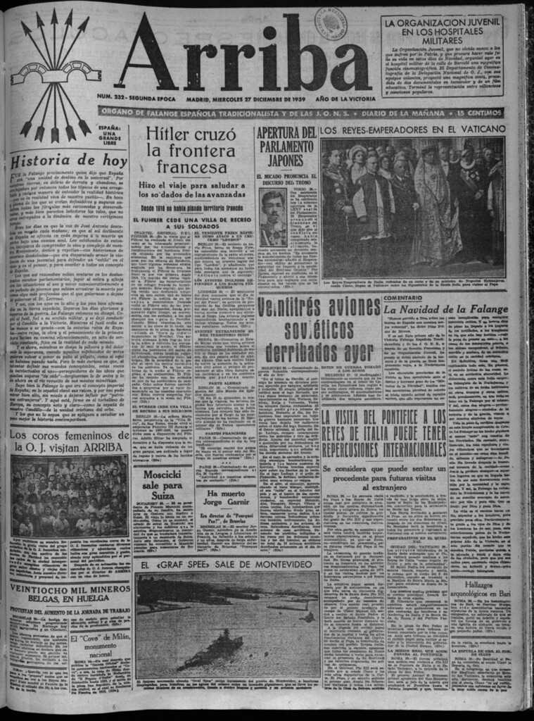 Miniatura de Arriba del 27 de diciembre de 1939