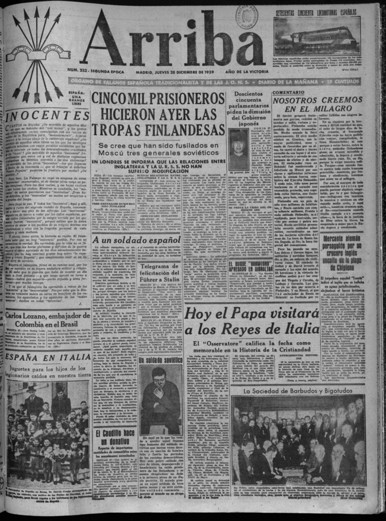Miniatura de Arriba del 28 de diciembre de 1939