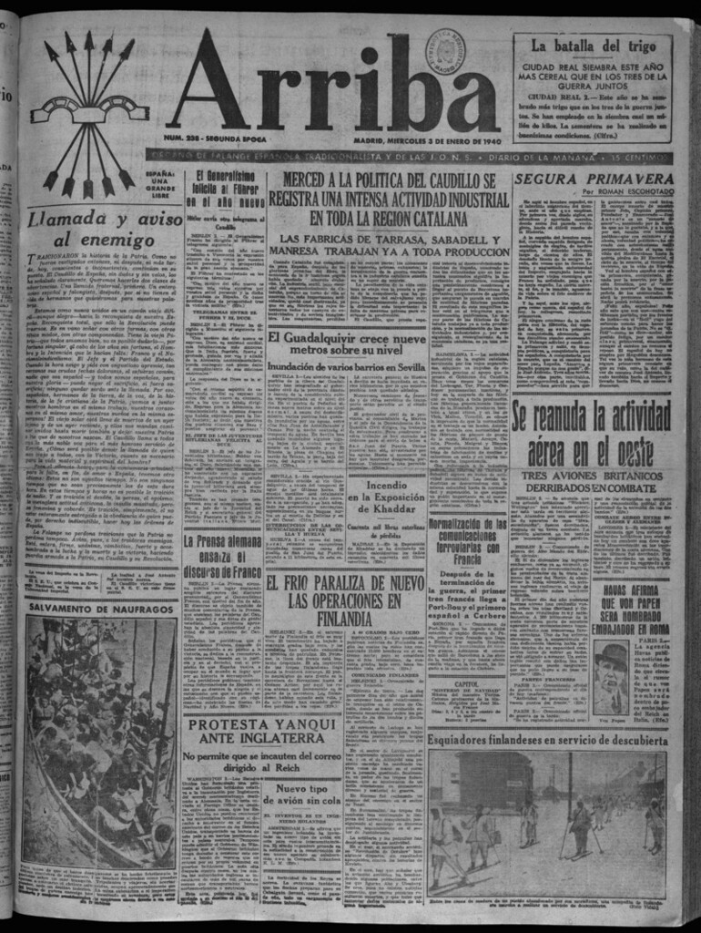 Miniatura de Arriba del 3 de enero de 1940