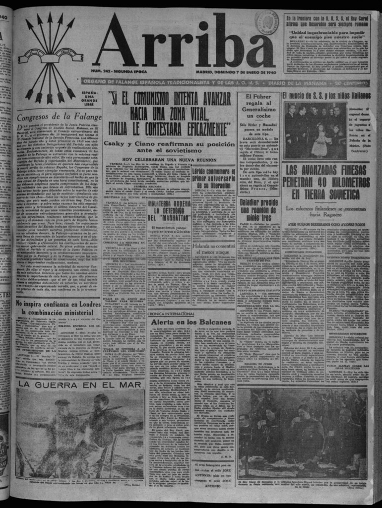 Miniatura de Arriba del 7 de enero de 1940